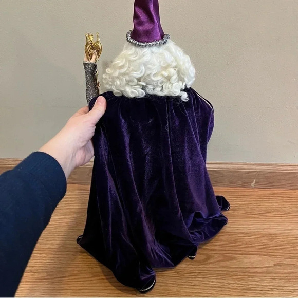 Franklin Mint Merlin Magician Wizard Camelot Series Porcelain Doll Hat Staff - Picture 6 of 12